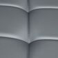 Parkerville Furniture Line Adjustable Quilted Bar Stool with Grey Cushion in Chrome, , large