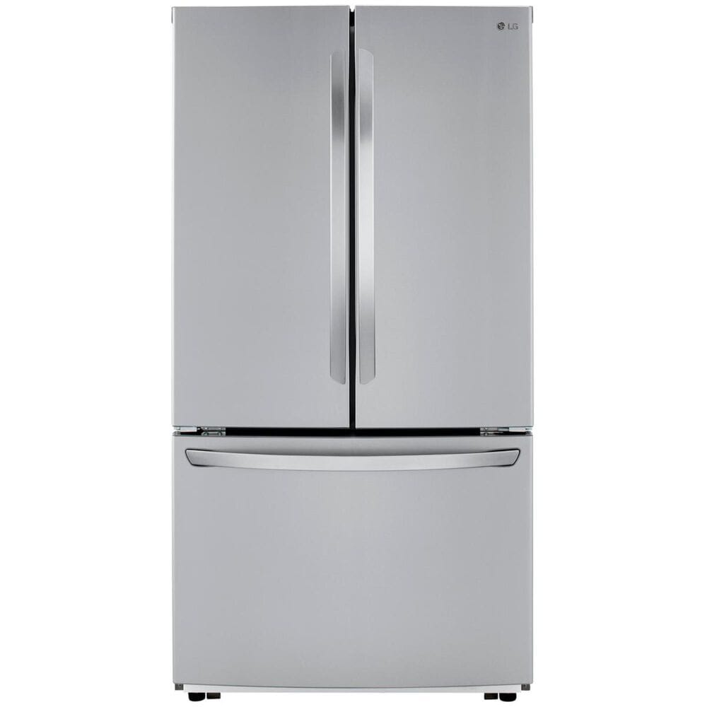 LG 23 Cu. Ft. 36" Wide 3-Door French Door Refrigerator Counter Depth in Stainless Steel , , large