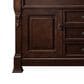 James Martin Vanities Brookfield 60" Single Bathroom Vanity in Burnished Mahogany with 3 cm Lime Delight Quartz Top and Rectangular Sink, , large