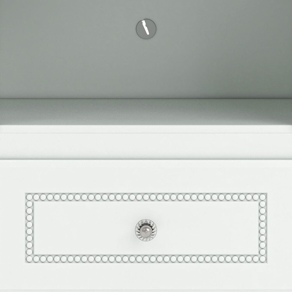 Ashley Kozlani 1-Drawer Nightstand in White, , large