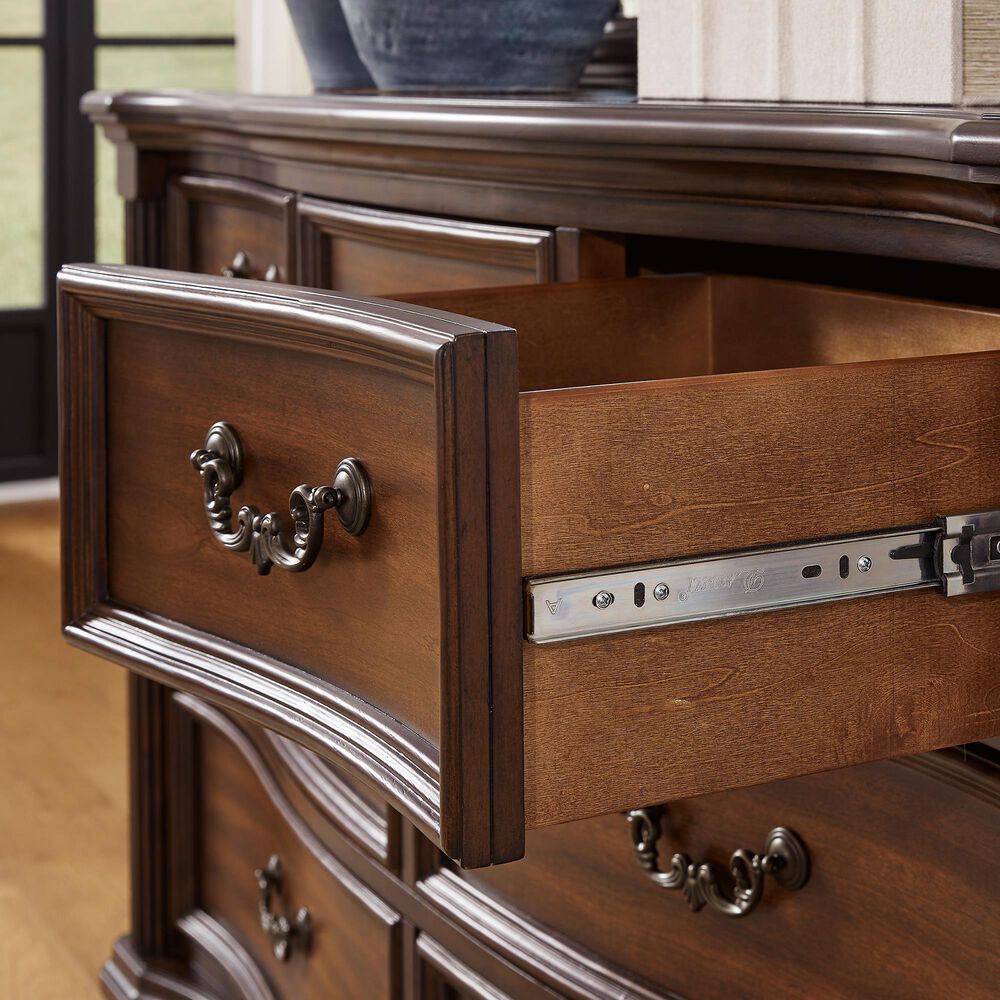 Ashley Lavinton 7-Drawer Dresser in Cherry Brown, , large