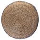 L.R. RESOURCES Decorative Pouf in Natural, Navy and Gray, , large
