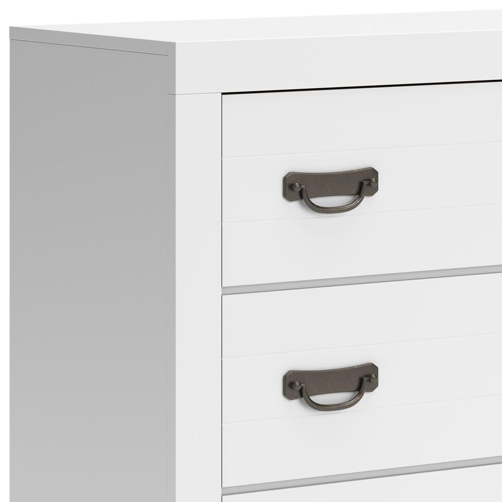 Ashley Binterglen 5-Piece King Panel Bedroom Set in White, , large
