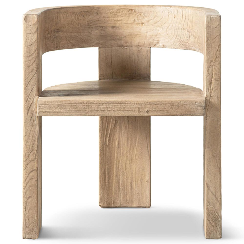 Jennifer Taylor Home Soren Arm Dining Chair in Heritage Light Natural Brown, , large