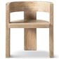 Jennifer Taylor Home Soren Arm Dining Chair in Heritage Light Natural Brown, , large