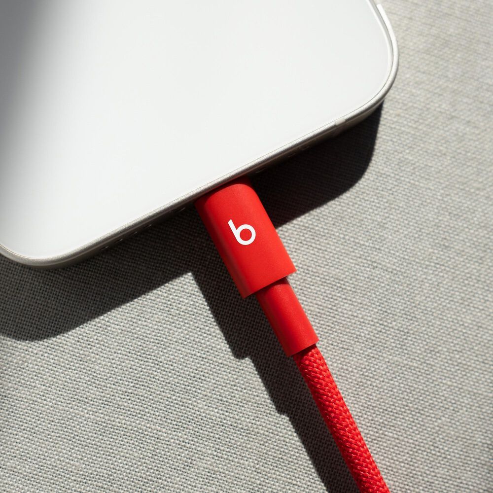 Beats 1.5-Meter USB-C to Lightning Woven Cable in Rapid Red, , large