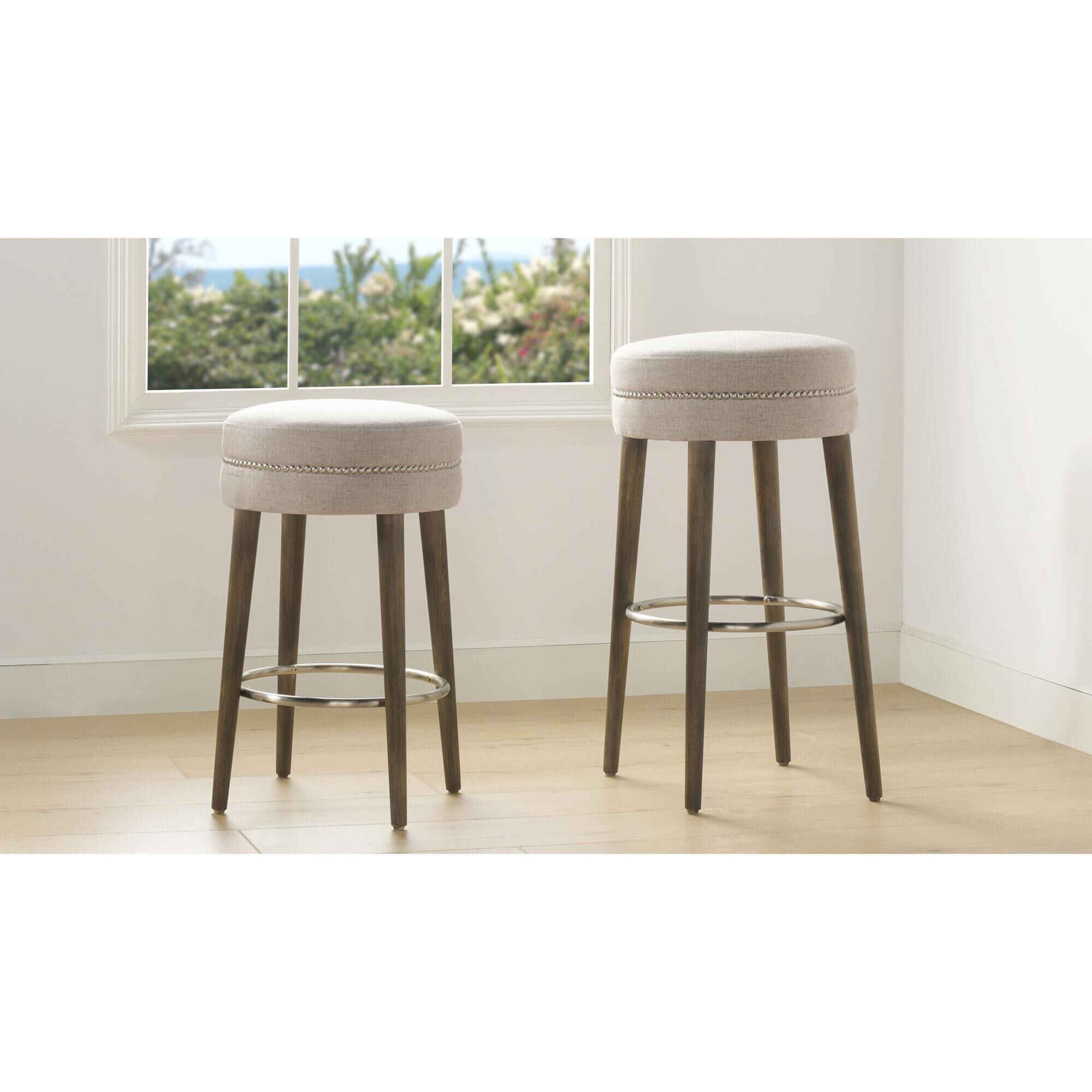 Round swivel 2025 backless bar stools
