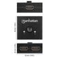 Manhattan 4K 60Hz Bi-Directional 2-Port HDMI Switch in Black, , large