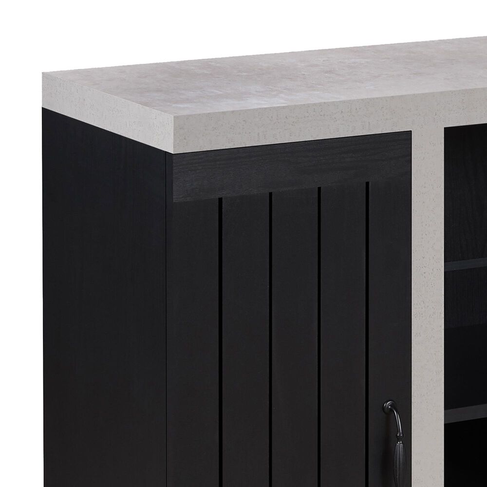 Furniture of America Taylor Buffet in Black/Cement, , large