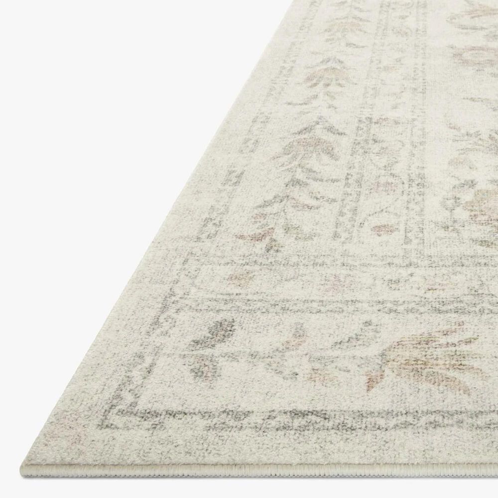 Rifle Paper Co. x Loloi Courtyard 2&#39;3&quot; x 3&#39;9&quot; Lily Yellow and Multicolor Area Rug, , large