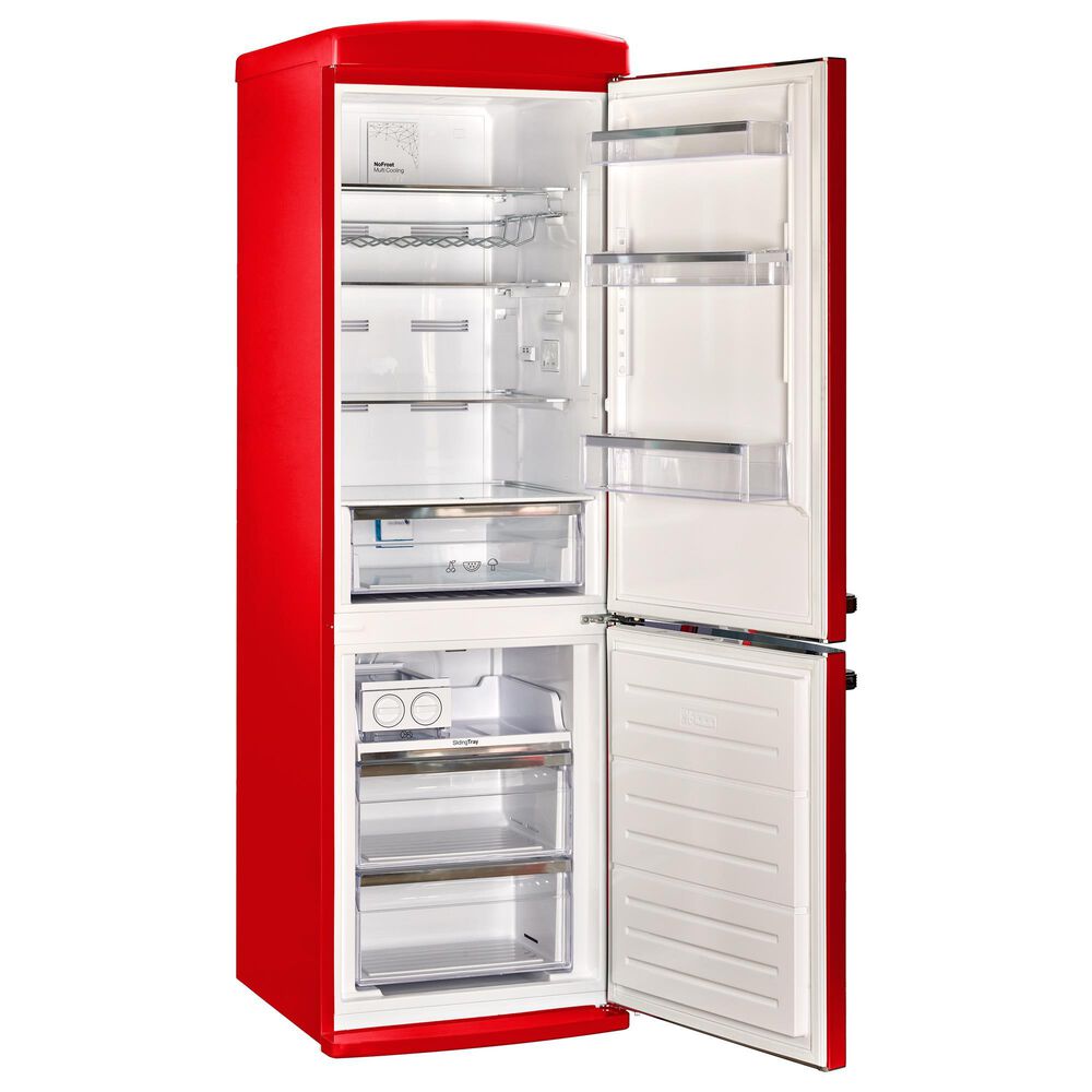 Unique Appliances Classic Retro 12 Cu. Ft. Bottom Freezer Regfrigerator In Candy Apple Red, , large