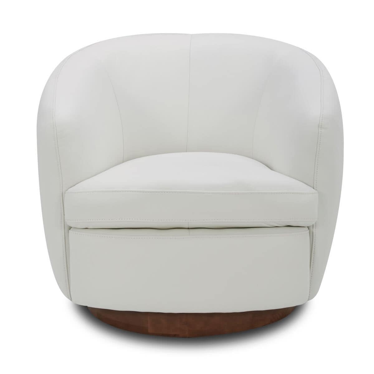White swivel hot sale club chair