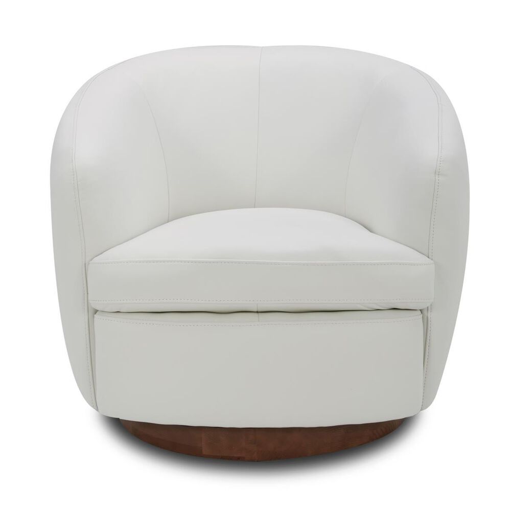Interlochen Swivel Accent Chair in Baja White, , large