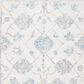 Safavieh Micro-Loop Oriental 5" Square Ivory and Grey Area Rug, , large