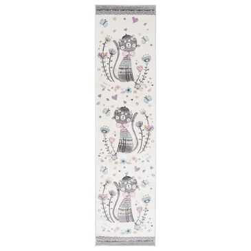 Safavieh Carousel CRK187 2"3" x 6" Ivory and Pink Kids Rug, , large