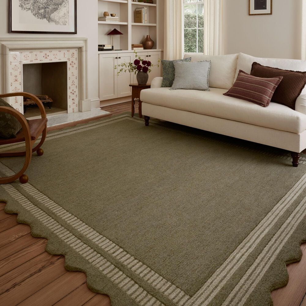 Loloi II Scottie 7&#39;9&quot; x 9&#39;9&quot; Olive and Pebble Area Rug, , large