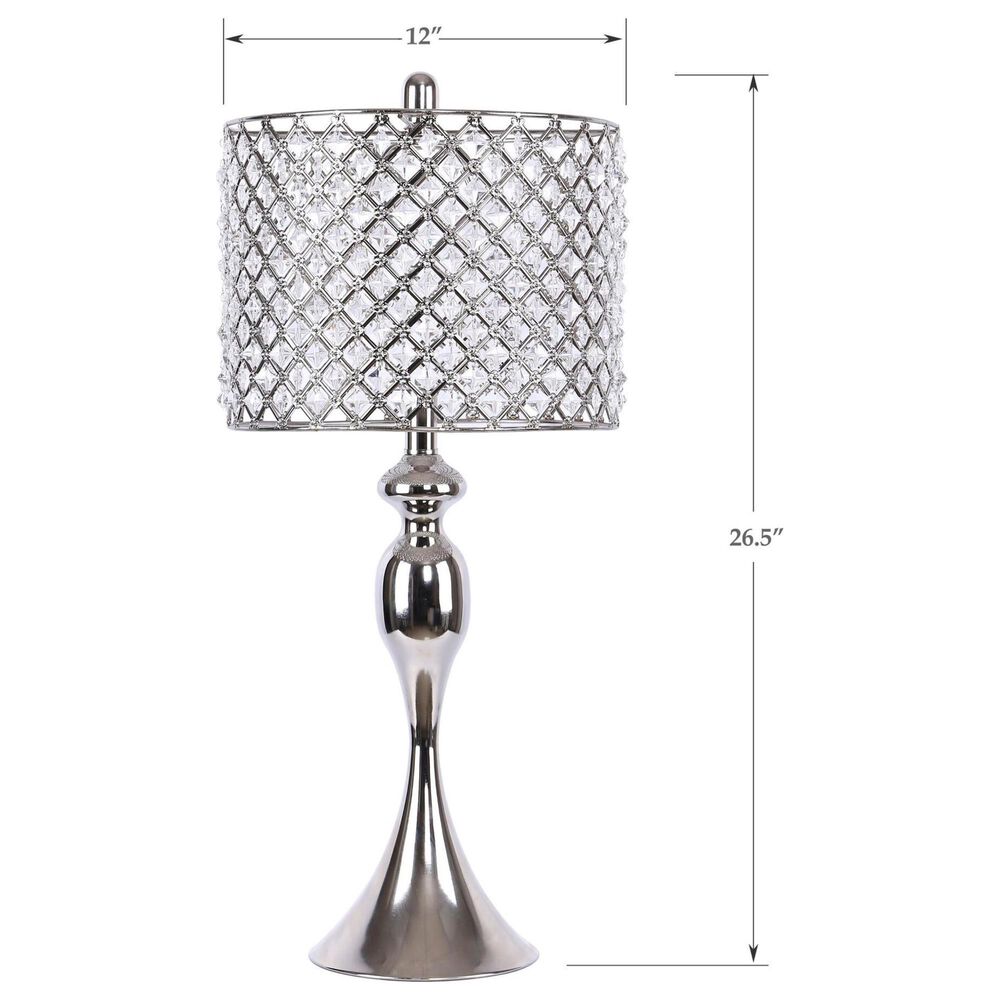 LumiSource Ashland Table Lamp in Polished Nickel (Set of 2), , large