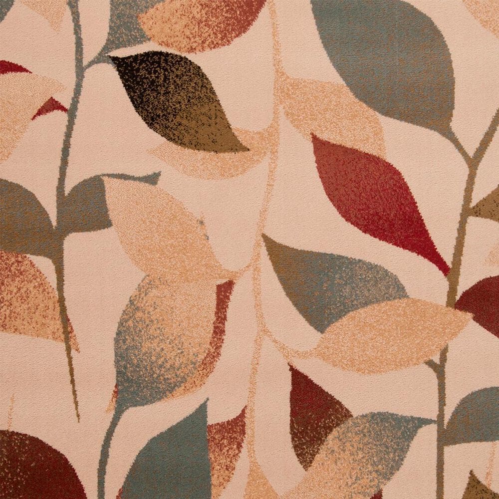 Surya Riley Light Green, Dark Brown, Olive, Red, Charcoal, Black and Mustard 6&#39;7&quot; x 9&#39;6&quot; Area Rug, , large
