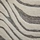 Feizy Kimball Gray and Ivory 3"6" x 5"6" Area Rug, , large