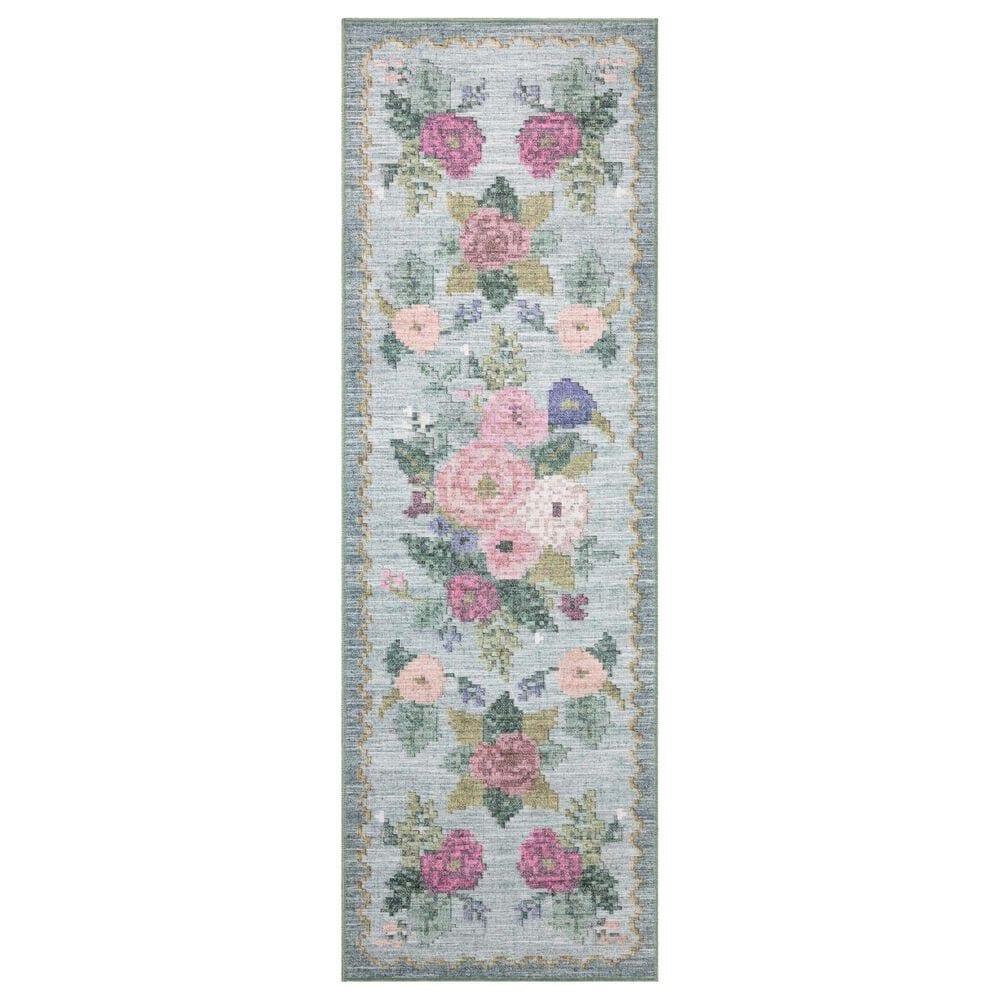 Rifle Paper Co. x Loloi Rosa 2"6" x 9"6" Sky Runner, , large