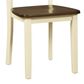 Ashley Woodanville Dining Chair in Cream and Brown (Set of 2), , large