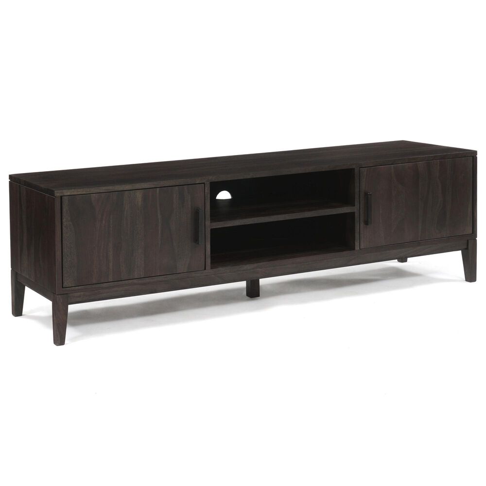 Porter Designs Fall River 72" TV Stand in Black Walnut, , large