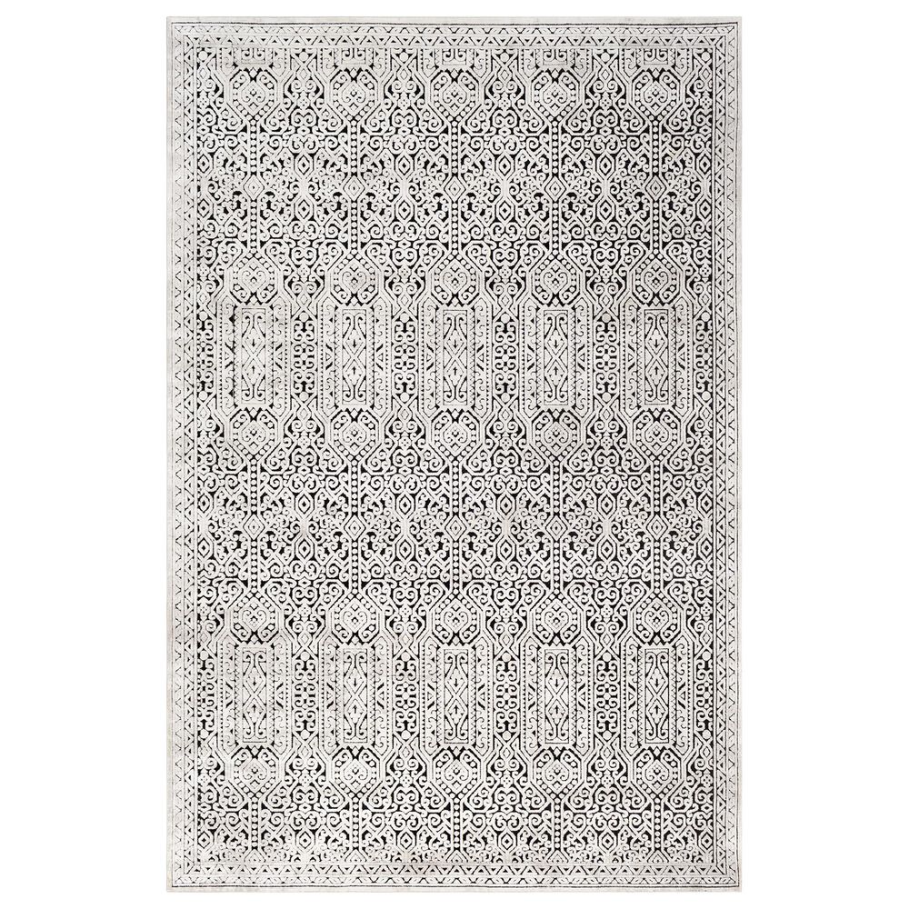 Surya Dantel DTL-2302 2" x 3"9" Silver Gray, Black and Taupe Scatter Rug, , large