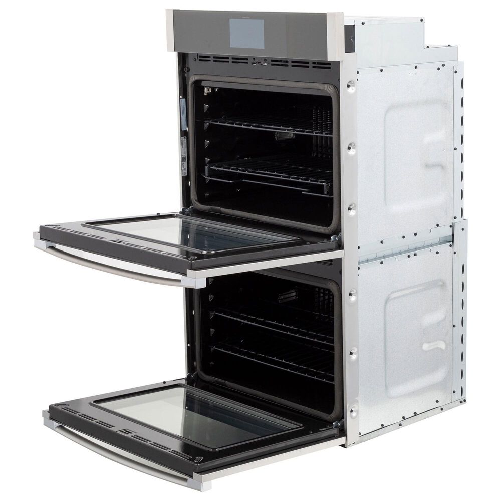 GE Profile 2-Piece Kitchen Package with Stainless Steel 30" Smart Built-In Double Wall Oven and Black 36" Energy Star Induction Cooktop, , large