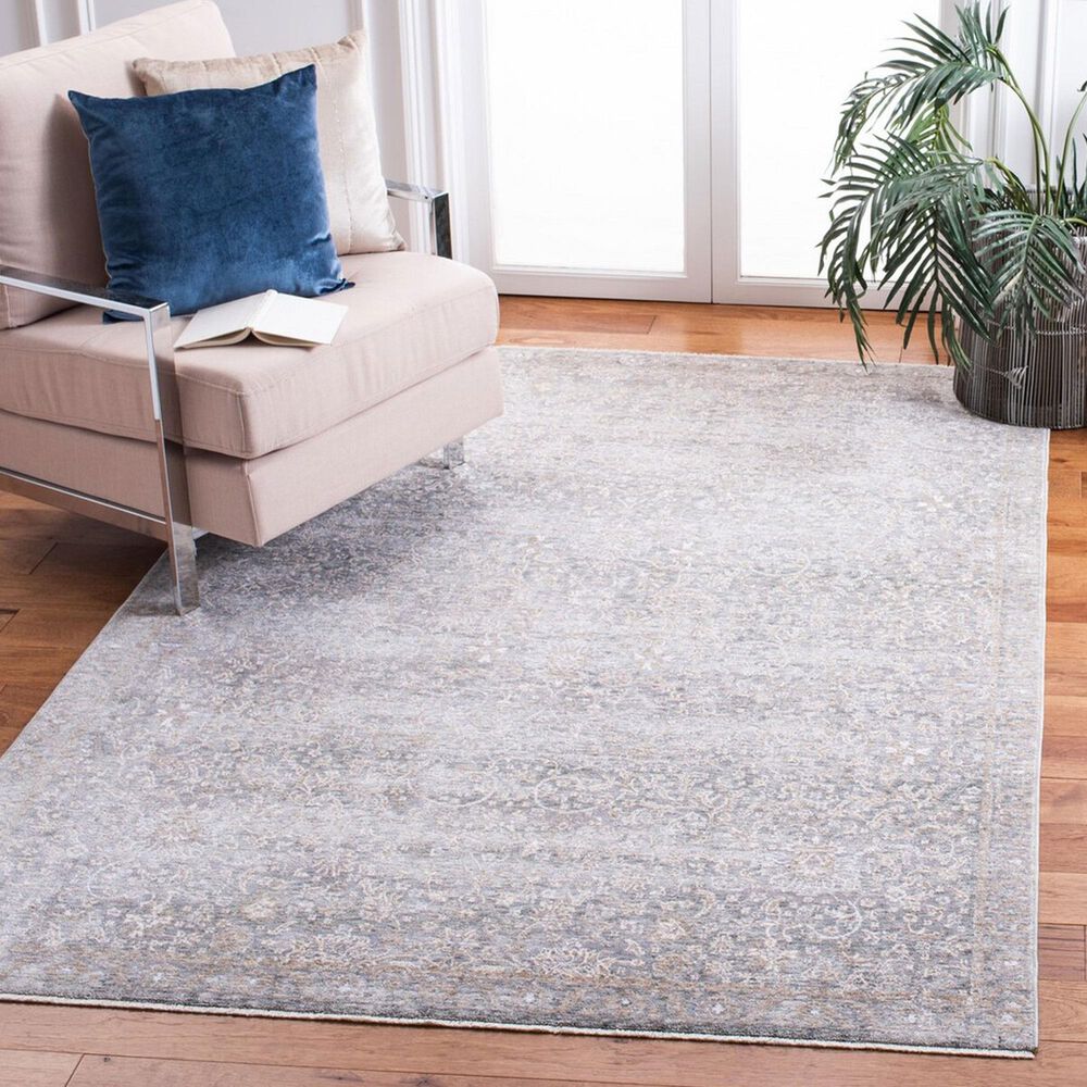 Safavieh Webster WBS318G 4&#39; x 6&#39; Grey and Beige Area Rug, , large