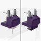 Arozzi Alzare Neo Duo Dual Gas Spring Monitor Arm in Purple, , large