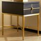 Jennifer Taylor Home Kingsly Storage Side Table in Espresso Black and Gold, , large