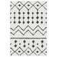 Surya Moroccan Shag 2" x 3" Black and White Area Rug, , large