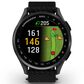 Garmin Approach S50 43mm Golf and Fitness Smartwatch Slate Aluminum Bezel Case with Black Nylon Band, , large