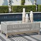Ashley Seton Creek Patio Rectangular Cocktail Table in Gray, , large