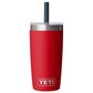 YETI Rambler Jr. 10 Oz Tumbler with Silicone Straw Lid in Rescue Red and Navy, , large