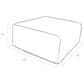 Jaxx Fairlie Faux Leather Ottoman in Chocolate, , large