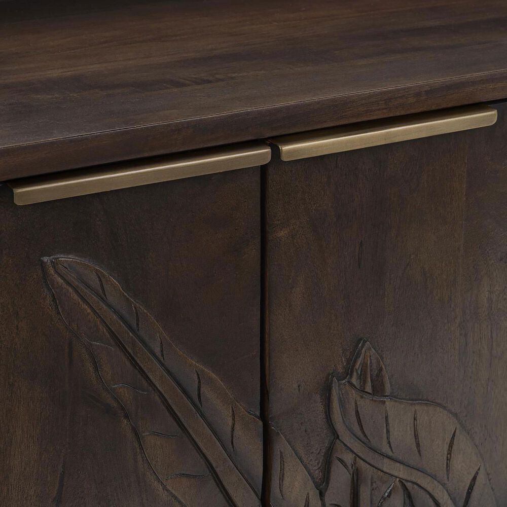 Classic Home Ledro 4-Door Buffet in Dark Brown, , large