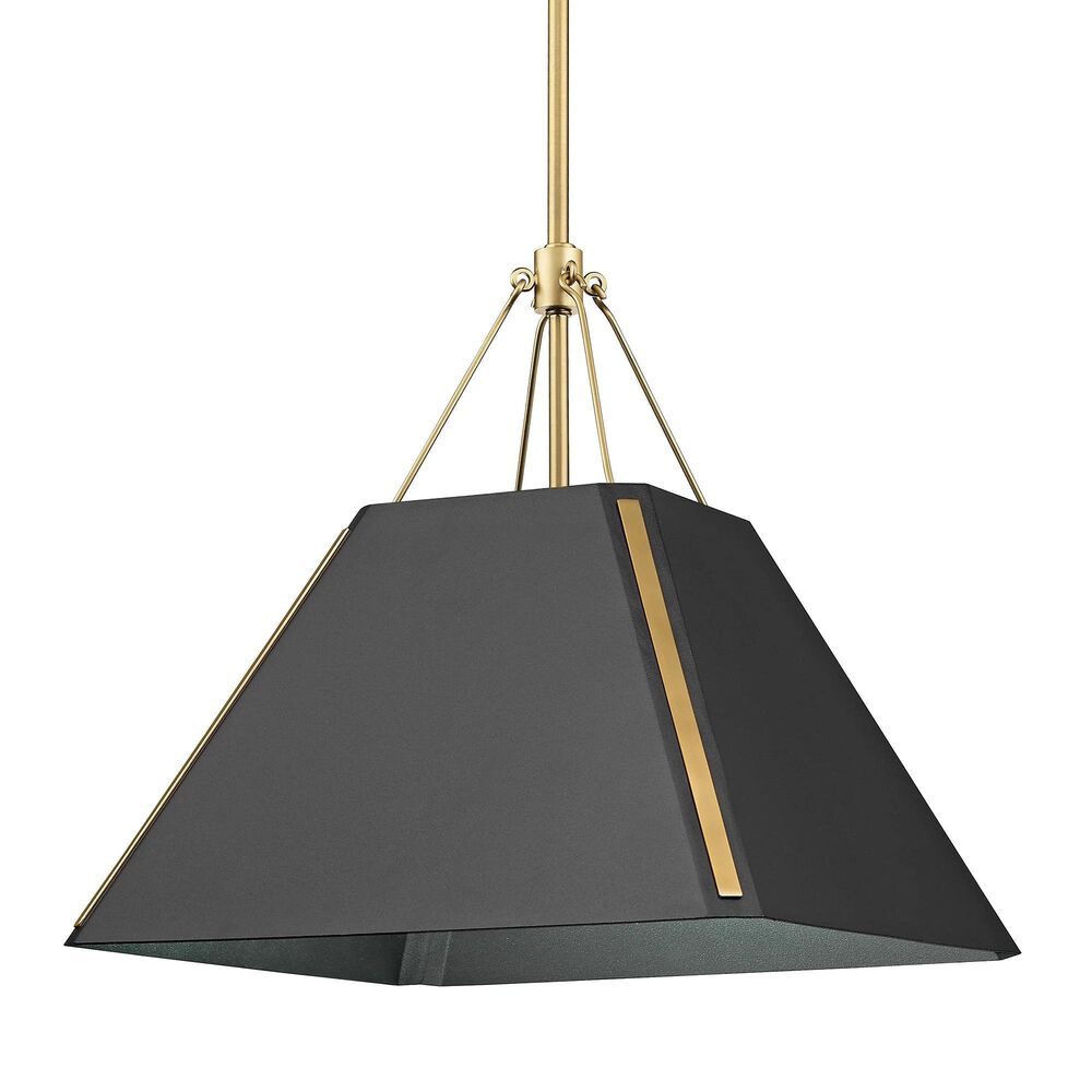 Golden Lighting Ranik 1-Light Pendant in Brushed Champagne Bronze, , large