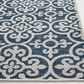 Central Oriental New Zealand Need 5"3" x 7"7" Cobalt and Ecru Area Rug, , large