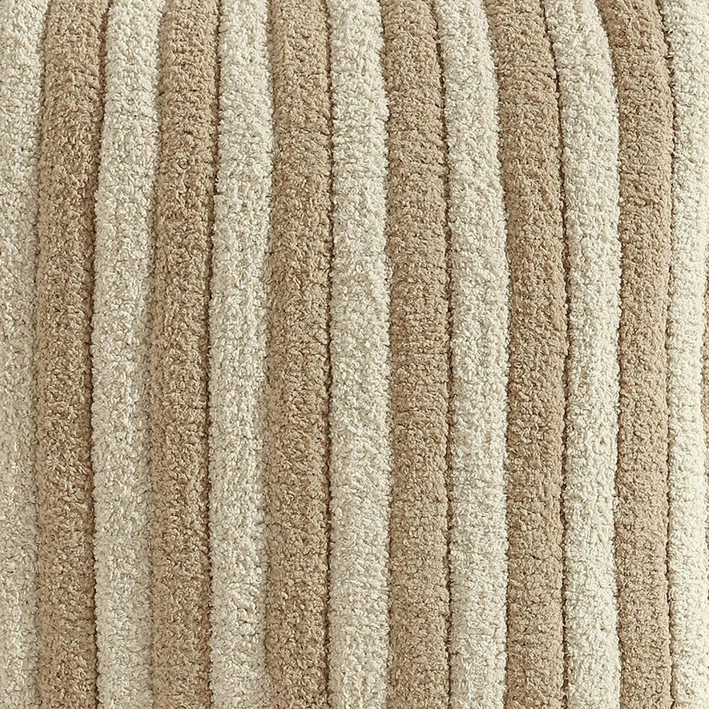Sunday Citizen Snug Piped 20&quot; Square Throw Pillow in Biscotti and Sahara Tan, , large