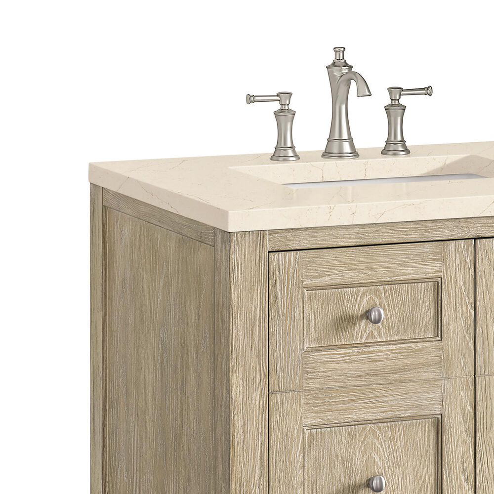 James Martin Vanities Breckenridge 30&quot; Single Vanity inWhitewashed Oak with 3 cm Eternal Marfil Quartz Top, , large