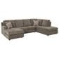 Ashley OPhannon 2-Piece U-Shaped Sectional with Left Facing Chaise and Right Facing Corner Chaise in Putty, , large