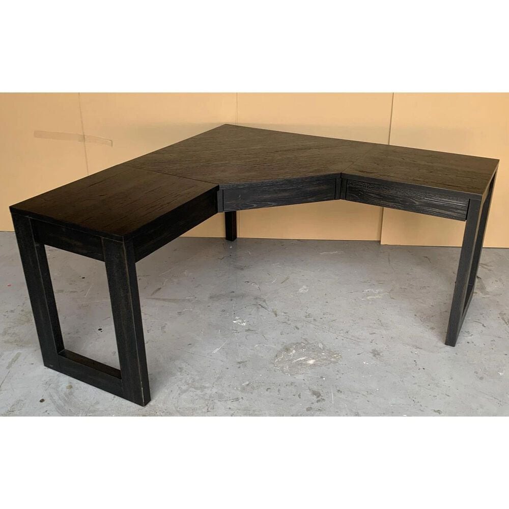 Riverside Furniture Westwood Dark Corner Desk in Whiskey Ebony Oak, , large