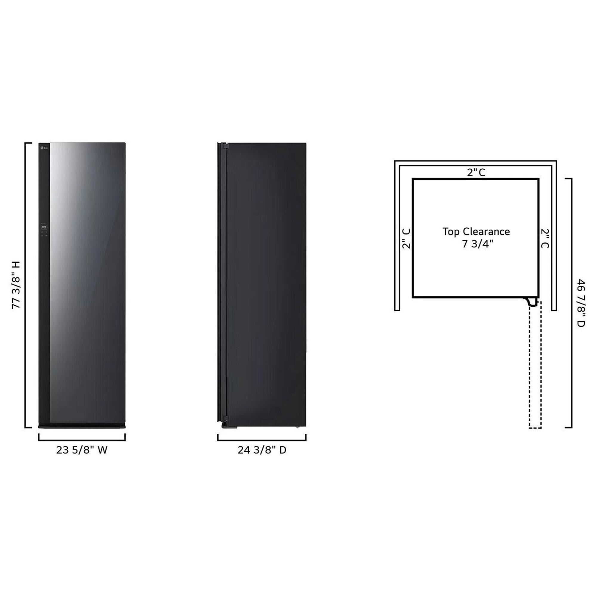 LG Styler Smart Steam Closet in Mirror