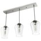 Hunter Vidria 3-Light Linear Pendant Cluster in Brushed Nickel, , large