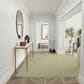 Nourison Courtyard Ivory and Green 8" x 10" Indoor/Outdoor Area Rug, , large