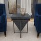 Maple and Jade Frame Accent Table in Grey and Black, , large