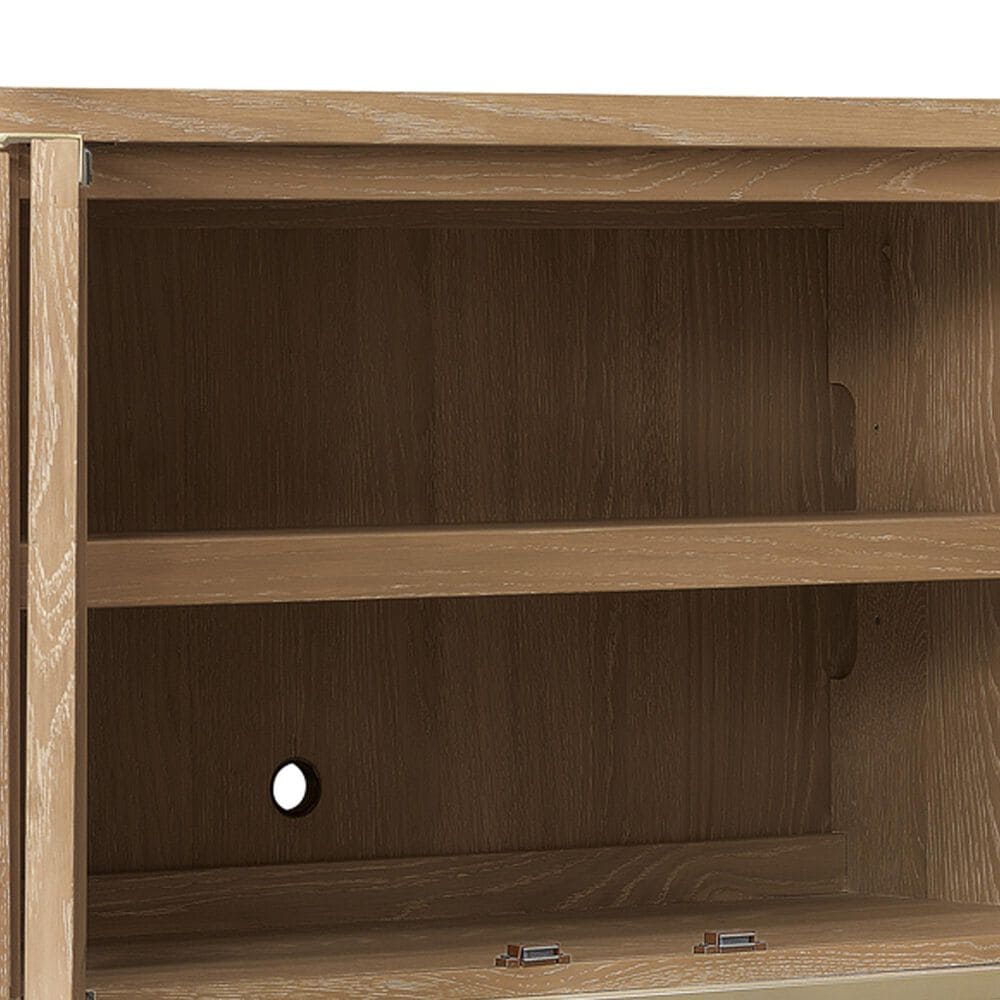 Hooker Furniture Easton 78&quot; Entertainment Console in Desert Oak, , large
