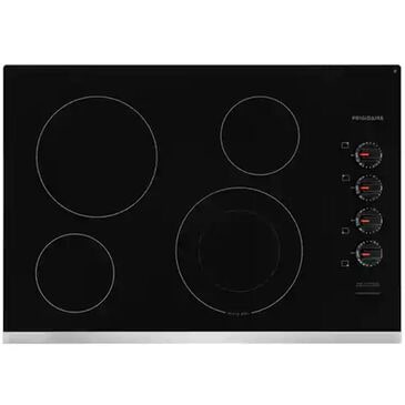 Frigidaire 30" Electric Ceramic Cooktop with Stainless Steel Trim, , large