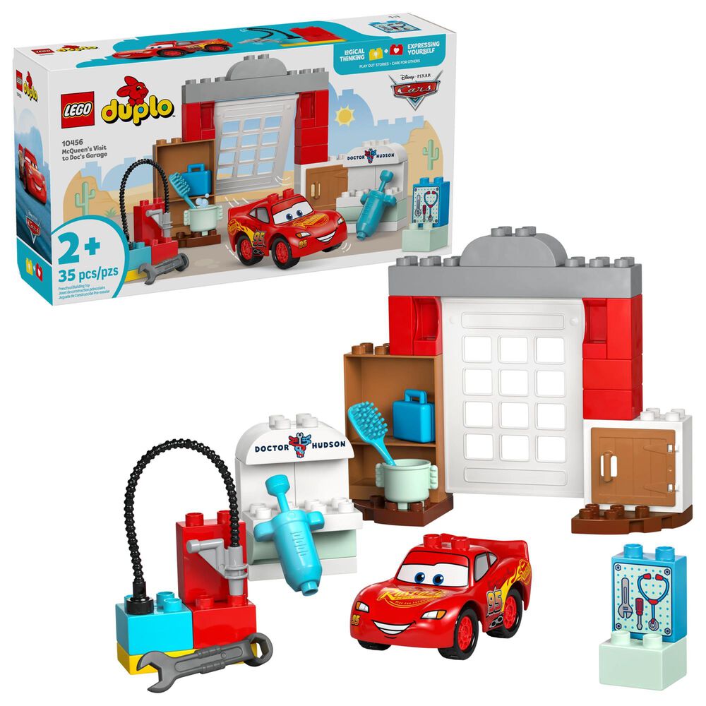 LEGO McQueen"s Visit to Doc"s Garage Building Set, , large
